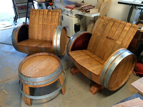 Wine Barrel Chairs and Table | The Green Head