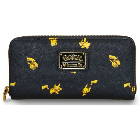 Loungefly Pokemon Pikachu Black Zip Around Wallet - Walmart.com