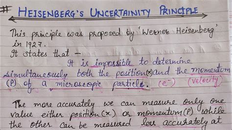 Heisenberg Uncertainty Principle Class 11 - Cordi Paulita