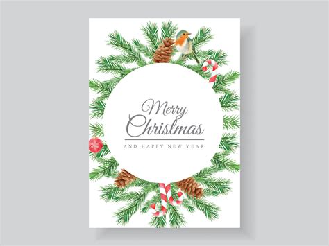 Beautiful card template christmas theme 3791619 Vector Art at Vecteezy