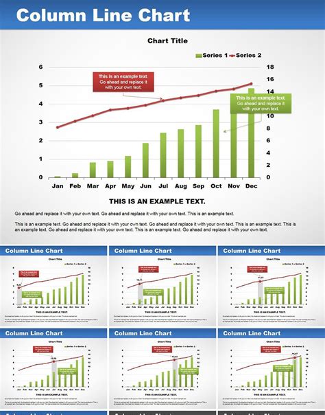 Column Line PowerPoint Charts | ImagineLayout.com