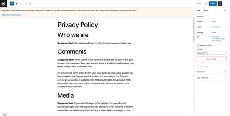 WordPress Privacy Policy: How to add a Privacy Policy to your WordPress site - Complianz