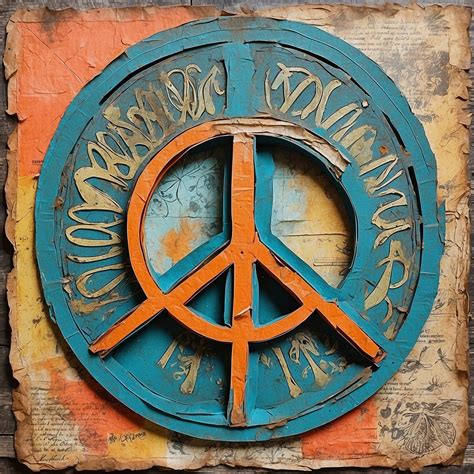 Retro 60s Peace Symbol Art Free Stock Photo - Public Domain Pictures