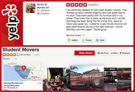 Student Movers Reviews: Yelp Reviews! - Student Movers