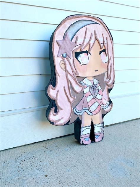 Gacha Pinata 3D Anime Gacha Club Girl Doll Pinata Pink | Etsy