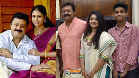 Actor Suresh Gopi Family Photos with Wife Radhika Nair, Sons Gokul ...