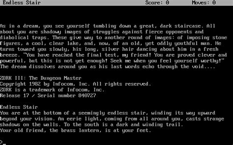 Gaming After 40: Adventure of the Week: ZORK III: The Dungeon Master (1982)