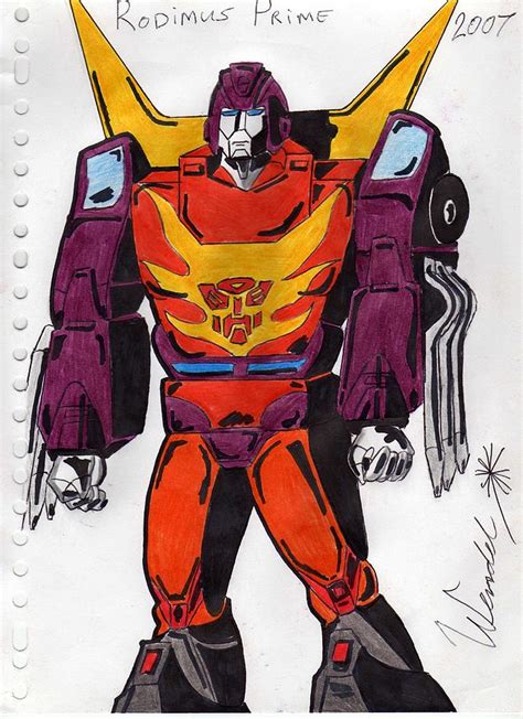 Rodimus Prime Drawing by Wendel Krolis