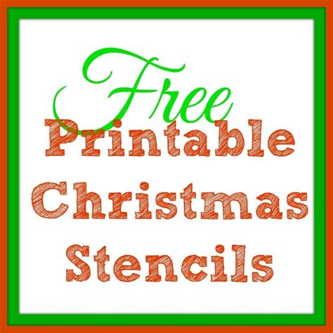 Merry Christmas Stencil Free Printable - Free Printable