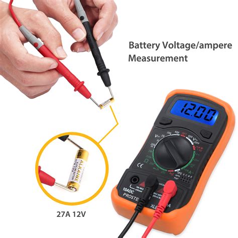 Digital Voltmeter Ammeter Ohmmeter Multimeter Volt AC DC Tester Meter HFE Test | eBay