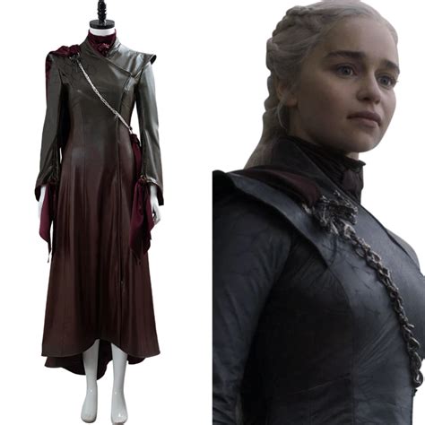 Game of Thrones Daenerys Targaryen Dany Gown Outfit Cosplay Costume – New Cosplaysky Daenerys ...