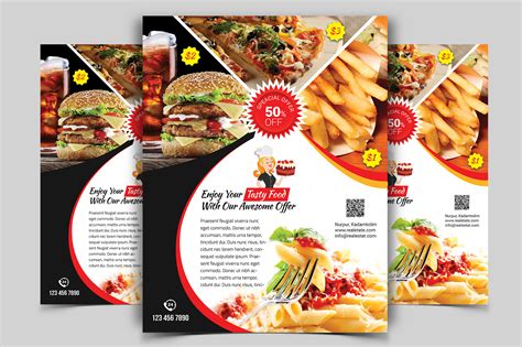 Restaurant Flyer. Vol-01 | Flyer Templates ~ Creative Market