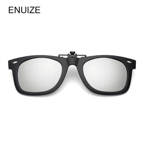 Men Women Polarized Clip on Sunglasses Square Polaroid Lens Unisex ...