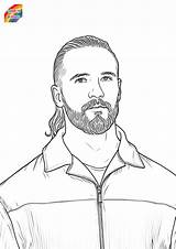 Seth Rollins Coloring Pages  Free Printables sketch template