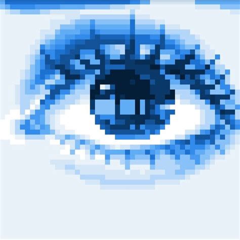 48x48 Blue eye Piskel Art, Cyber 2k, Cool Pixel Art, Y2k Wallpaper ...