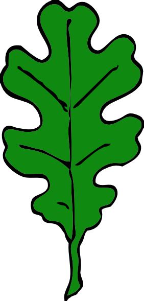 Green Oak Leaf Clip Art at Clker.com - vector clip art online, royalty free & public domain