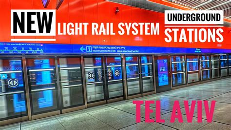 Exploring Tel Aviv New Light Rail Underground Stations - YouTube