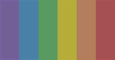 Muted Rainbow Color Scheme » Blue » SchemeColor.com