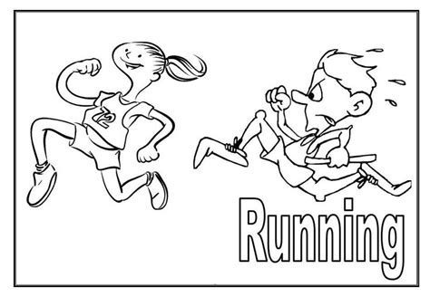 Sprint Running Coloring Pages Pdf to Print - Coloringfolder.com in 2022 ...