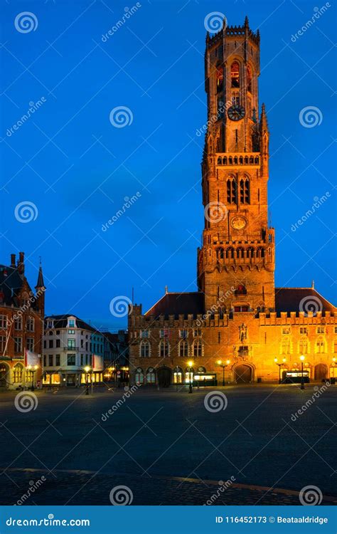 The Markt of Bruges, Belgium Stock Image - Image of 12thcentury, brugge ...