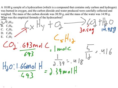 Hydrocarbon Chemical Formula