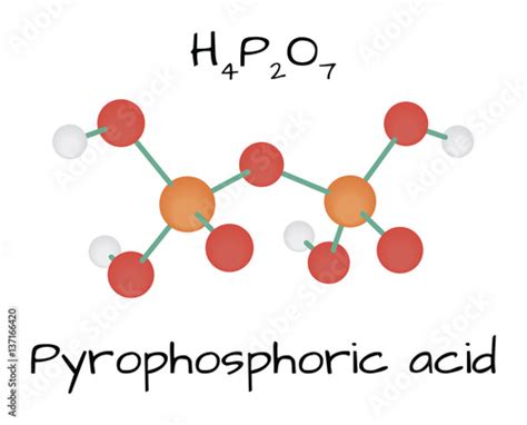 "molecule Pyrophosphoric acid H4P2O7" Stock image and royalty-free vector files on Fotolia.com ...