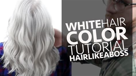 White hair dye | How to get the icy look at home.