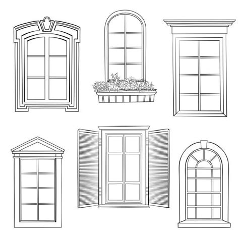 40+ Drawing Of A Shutter Arch Stock Illustrations, Royalty-Free Vector Graphics & Clip Art - iStock