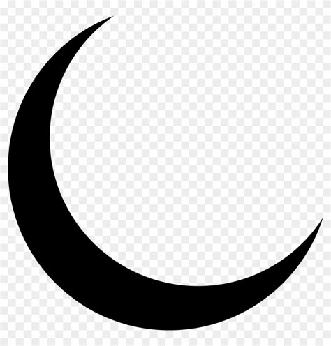 Lunar Clipart Png Transparent - Crescent Moon Silhouette - Free Transparent PNG Clipart Images ...