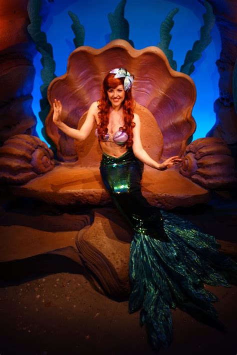 Ariel in Ariel’s Grotto in Magic Kingdom Disney World Character meet ...