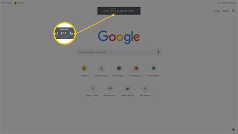 How to Activate Full Screen Mode in Google Chrome