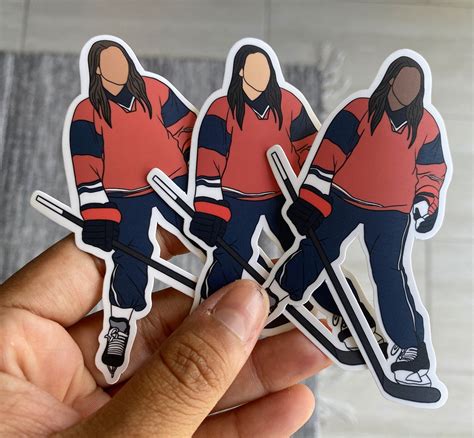 Ice Hockey Stickers Girl Hockey Ice Hockey Decal Hockey | Etsy