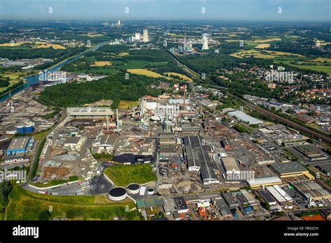 Aerial view, Aurubis Copper Road, Aurubis - Copper and Recycling, Aurubis is one of the leading ...