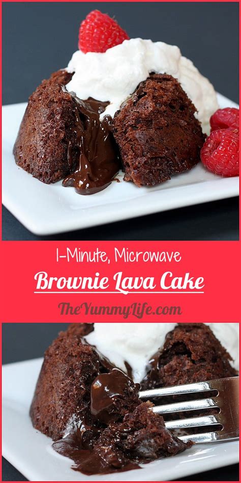 Microwave Brownie Lava Cakes