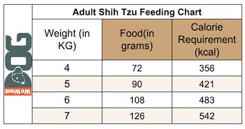 Shih Tzu Feeding Chart – How Much to Feed? - WeWantDogs