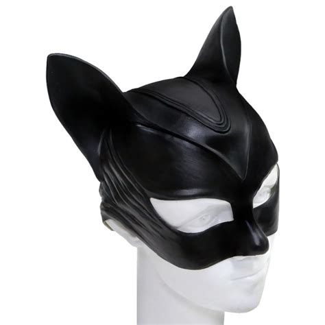 Batman Catwoman Mask Latex Helmet Halloween Cosplay Props-in Boys ...