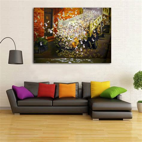 3D Paintings on Canvas Wall Art Home Decor Movie Printed Money Posters ...