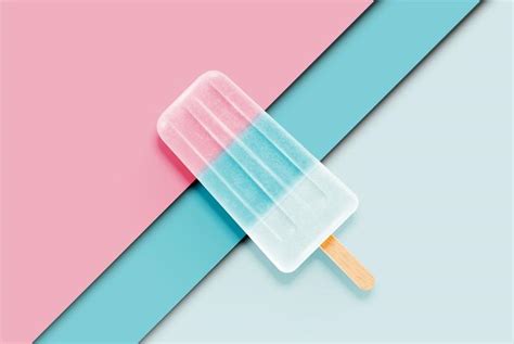 Colorful realistic icecream on pastel paper background, vector illustration 621285 Vector Art at ...