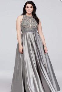 Silver Plus Size Formal Dresses and Gowns for Curvy Women – Attire Plus ...