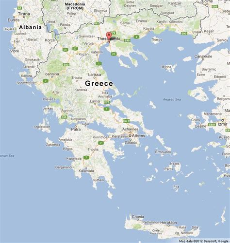 Thessaloniki on Map of Greece - World Easy Guides