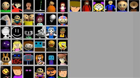 ==42 CHARACTERS IN THE GAME BALDI !!== Horror game "BBCCS 2 The Blocky ...