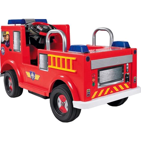 Fireman Sam 12V Jupiter Battery Powered Ride-On Fire Engine - Toys, Cars, Trains & Planes - Toys ...