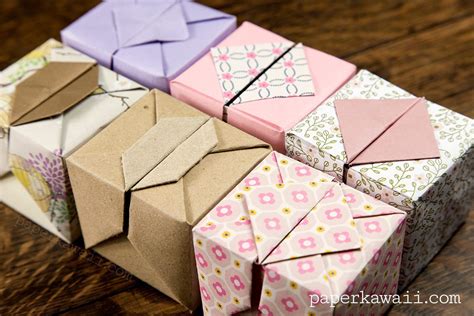 Origami Hinged Box Video Tutorial - Paper Kawaii