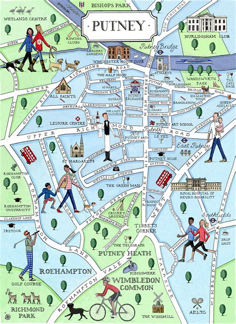 Putney Map Print — Camilla Charnock