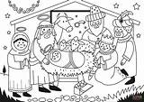 Coloring Page The Three wise Men With Jesus  Free Printables Img 31815 sketch template