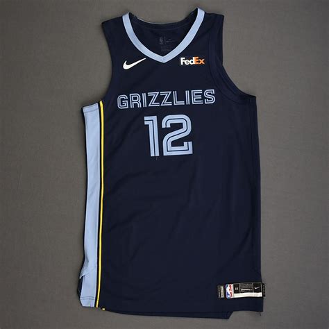 Ja Morant - Memphis Grizzlies - Kia NBA Tip-Off 2019 - Game-Worn Icon Edition Jersey - NBA Debut ...