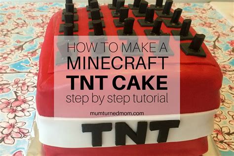 How to make a Minecraft TNT Cake | mumturnedmom