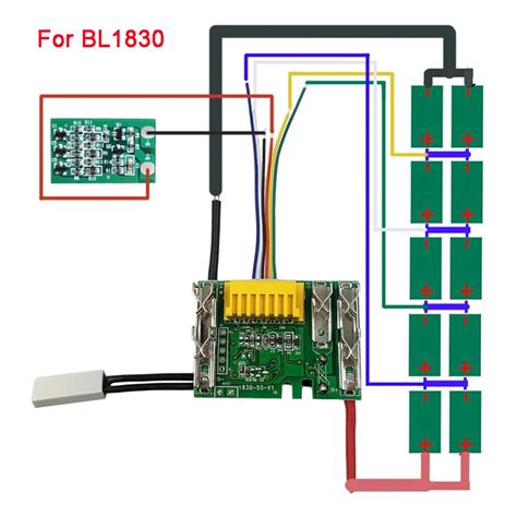 For Makita Li-ion Battery Pcb Protection Circuit Board 18v 3 6 9ah ...