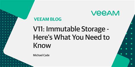 V11: Immutable Storage - Here's What You Need to Know