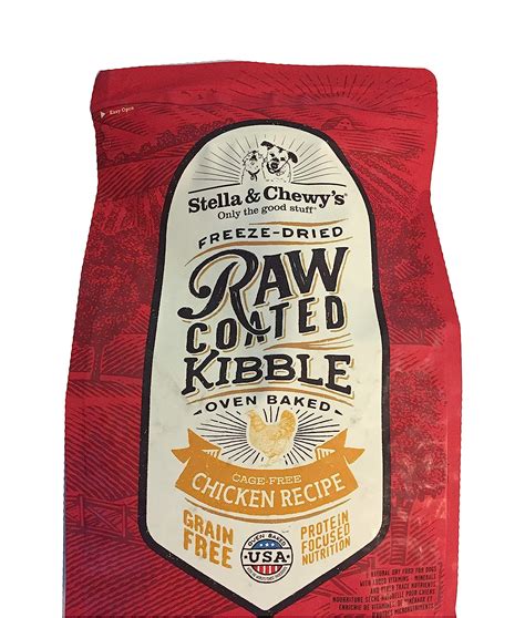 Amazon.com: Stella & Chewy's Raw Coated Chicken Recipe Dog Food 10lb ...